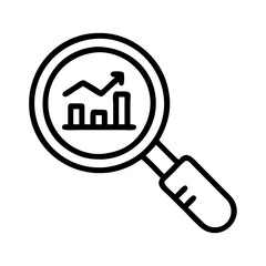 keyword research icon, keyword research line art - simple line art of keyword research, perfect for keyword research logos and icons