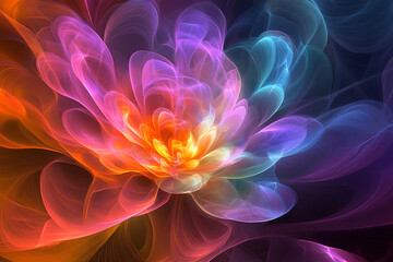 An abstract digital background featuring futuristic designs with elements such as geometric shapes, gradients, and dynamic lines, creating a modern and technological aesthetic.