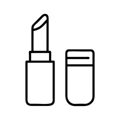 lip balm icon, lip balm line art - simple line art of lip balm, perfect for lip balm logos and icons