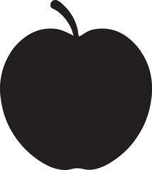 Minimalist apple silhouette vector in EPS format, perfect for logos, icons, and creative designs. Clean, modern, and versatile for any project.