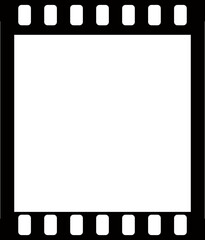 Vintage camera photo frame vector, retro film style black border design for photography projects