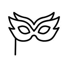 mask carnival icon, mask carnival line art - simple line art of mask carnival, perfect for mask carnival logos and icons