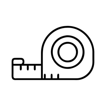 recommend clip art: measuring tape icon, measuring tape line art - simple line art of measuring tape, perfect for measuring tape logos and icons