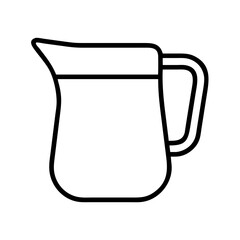 milk jug icon, milk jug line art - simple line art of milk jug, perfect for milk jug logos and icons