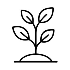 minimalist plant icon, minimalist plant line art - simple line art of minimalist plant, perfect for minimalist plant logos and icons