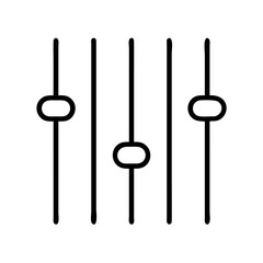 mixer knobs icon, mixer knobs line art - simple line art of mixer knobs, perfect for mixer knobs logos and icons
