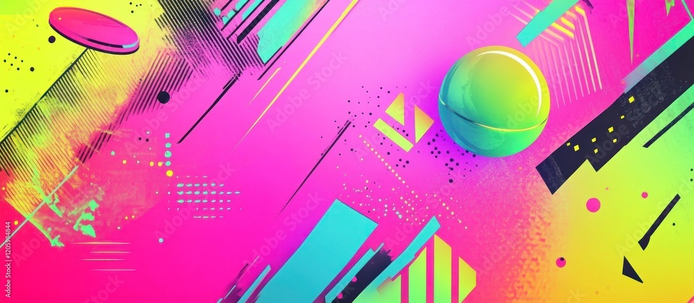 Aufkleber abstract modern background featuring bold colors sharp geometric shapes and dynamic composition