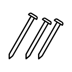 nails icon, nails line art - simple line art of nails, perfect for nails logos and icons