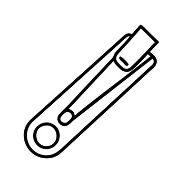 recommend clip art: nail clippers icon, nail clippers line art - simple line art of nail clippers, perfect for nail clippers logos and icons