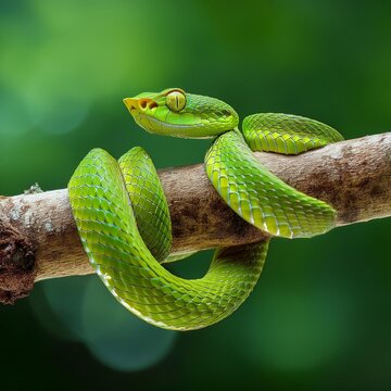 green tree python