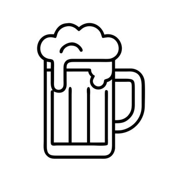 recommend clip art: oktoberfest beer mug icon, oktoberfest beer mug line art - simple line art of oktoberfest beer mug, perfect for oktoberfest beer mug logos and icons