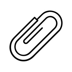 paperclip icon, paperclip line art - simple line art of paperclip, perfect for paperclip logos and icons