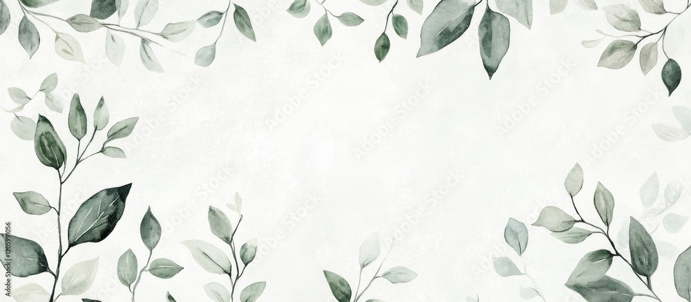 Aufkleber delicate seamless pattern of small, subtle botanical elements on a textured background