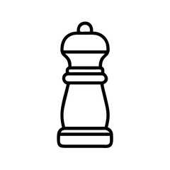 pepper mill icon, pepper mill line art - simple line art of pepper mill, perfect for pepper mill logos and icons
