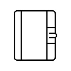 plain notebook icon, plain notebook line art - simple line art of plain notebook, perfect for plain notebook logos and icons