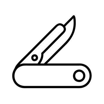 recommend clip art: pocket knife icon, pocket knife line art - simple line art of pocket knife, perfect for pocket knife logos and icons
