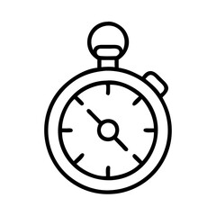 pocket watch icon, pocket watch line art - simple line art of pocket watch, perfect for pocket watch logos and icons