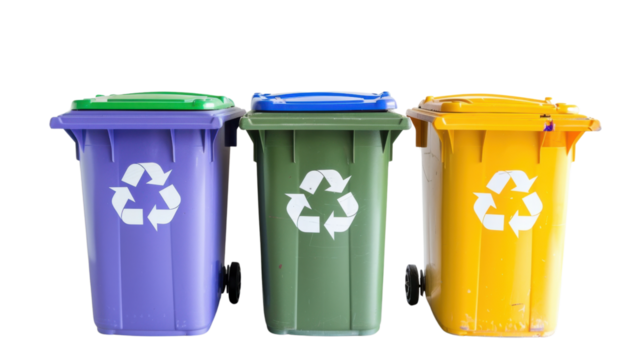 
recycle garbage on transparent background



