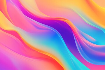 Obraz premium A playful abstract gradient background.featuring bright, cheerful colors and whimsical patterns.evoking fun and creativity.ideal for children's products