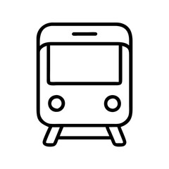 public transport icon, public transport line art - simple line art of public transport, perfect for public transport logos and icons