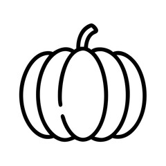 pumpkin icon, pumpkin line art - simple line art of pumpkin, perfect for pumpkin logos and icons