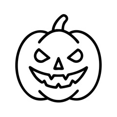 pumpkin halloween icon, pumpkin halloween line art - simple line art of pumpkin halloween, perfect for pumpkin halloween logos and icons