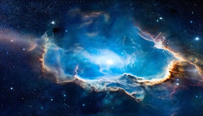 ancient gas nebula many stars galaxy far away out space 