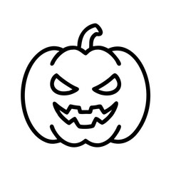 pumpkin halloween icon, pumpkin halloween line art - simple line art of pumpkin halloween, perfect for pumpkin halloween logos and icons