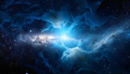 ancient gas nebula many stars galaxy far away out space 