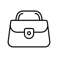purse icon, purse line art - simple line art of purse, perfect for purse logos and icons