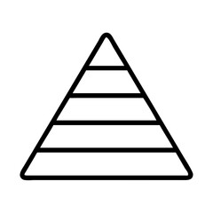 pyramid icon, pyramid line art - simple line art of pyramid, perfect for pyramid logos and icons