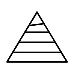 pyramid icon, pyramid line art - simple line art of pyramid, perfect for pyramid logos and icons