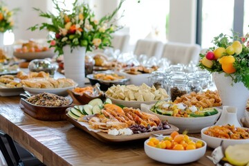 Vibrant iftar spread showcasing colorful dishes and family tradition at a communal table during Ramadan evening