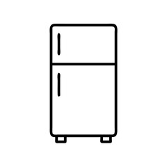 refrigerator icon, refrigerator line art - simple line art of refrigerator, perfect for refrigerator logos and icons
