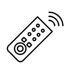 remote control icon, remote control line art - simple line art of remote control, perfect for remote control logos and icons