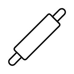 rolling pin icon, rolling pin line art - simple line art of rolling pin, perfect for rolling pin logos and icons