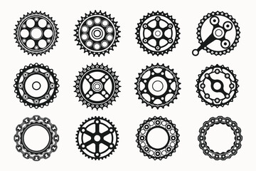 Chain Guard silhouette vector illustration isolated on white background.
