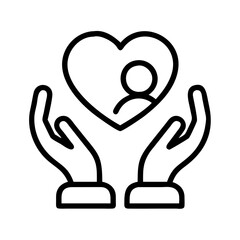 Obraz premium self care icon, self care line art - simple line art of self care, perfect for self care logos and icons