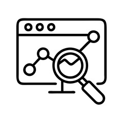 seo icon, seo line art - simple line art of seo, perfect for seo logos and icons
