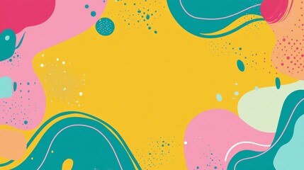 Fototapeta premium A playful abstract gradient background.featuring bright, cheerful colors and whimsical shapes.evoking fun and creativity.ideal for children's products
