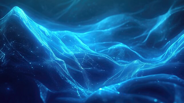 Technology background, from series best concept of global business. Abstract blue background, Bright lines and rays, generative ai