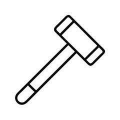 sledgehammer icon, sledgehammer line art - simple line art of sledgehammer, perfect for sledgehammer logos and icons