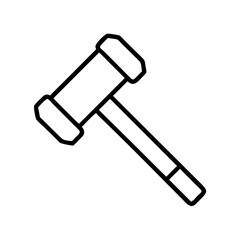 sledgehammer icon, sledgehammer line art - simple line art of sledgehammer, perfect for sledgehammer logos and icons