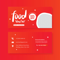 Creative Discounts Offer Gift Voucher EPS Design Template	
