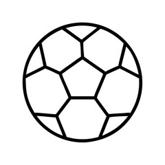 Fototapeta premium soccer ball icon, soccer ball line art - simple line art of soccer ball, perfect for soccer ball logos and icons