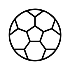 Obraz premium soccer ball icon, soccer ball line art - simple line art of soccer ball, perfect for soccer ball logos and icons