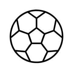 Fototapeta premium soccer ball icon, soccer ball line art - simple line art of soccer ball, perfect for soccer ball logos and icons