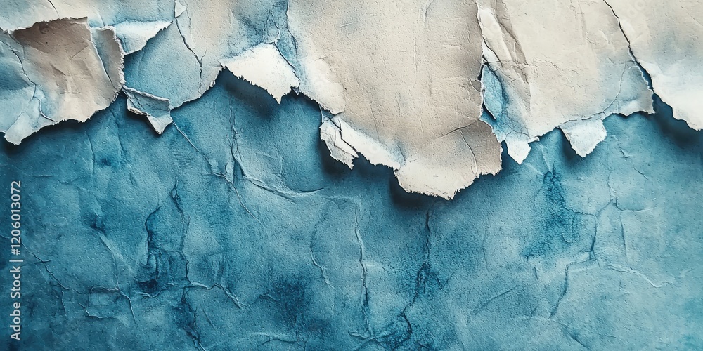 Aufkleber weathered paper with water stains and rough edges, ideal for creating an authentic, aged look.
