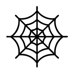 spider web icon, spider web line art - simple line art of spider web, perfect for spider web logos and icons
