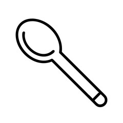 spoon icon, spoon line art - simple line art of spoon, perfect for spoon logos and icons